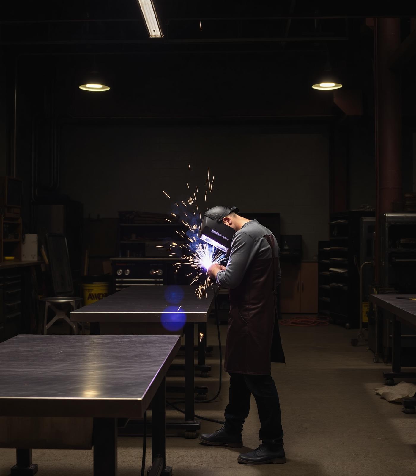 Samson fabrication shop interior